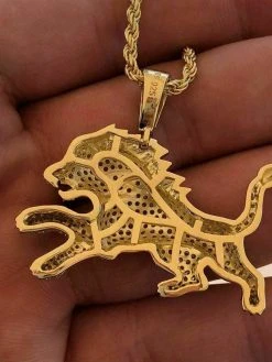 Mens Solid 925 Silver Super Icy Two Tone Diamond Rasta Lion Leo Pendant 14k Gold 19 Mens Solid 925 Silver Super Icy Two Tone Diamond Rasta Lion Leo Pendant 14k Gold -Harlem Bling Shop harlembling mens solid 925 silver super icy two tone diamond rasta lion leo pendant 14k gold 38560.1664393492