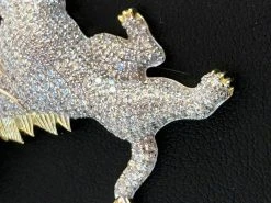 Mens Solid 925 Silver Super Icy Two Tone Diamond Rasta Lion Leo Pendant 14k Gold 25 Mens Solid 925 Silver Super Icy Two Tone Diamond Rasta Lion Leo Pendant 14k Gold -Harlem Bling Shop harlembling mens solid 925 silver super icy two tone diamond rasta lion leo pendant 14k gold 84359.1664387430