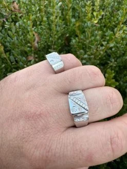 Mens Solid 925 Sterling Silver Iced Out Moissanite Ring - Sizes 6-13 - Passes Tester 35 Mens Solid 925 Sterling Silver Iced Out Moissanite Ring - Sizes 6-13 - Passes Tester -Harlem Bling Shop harlembling mens solid 925 sterling silver iced out moissanite ring sizes 6 13 passes tester 15411.1703048730