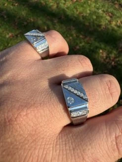 Mens Solid 925 Sterling Silver Iced Out Moissanite Ring - Sizes 6-13 - Passes Tester 24 Mens Solid 925 Sterling Silver Iced Out Moissanite Ring - Sizes 6-13 - Passes Tester -Harlem Bling Shop harlembling mens solid 925 sterling silver iced out moissanite ring sizes 6 13 passes tester 18867.1703048691