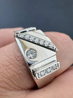 Mens Solid 925 Sterling Silver Iced Out Moissanite Ring - Sizes 6-13 - Passes Tester 32 Mens Solid 925 Sterling Silver Iced Out Moissanite Ring - Sizes 6-13 - Passes Tester -Harlem Bling Shop harlembling mens solid 925 sterling silver iced out moissanite ring sizes 6 13 passes tester 33207.1703048719