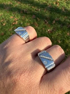 Mens Solid 925 Sterling Silver Iced Out Moissanite Ring - Sizes 6-13 - Passes Tester 39 Mens Solid 925 Sterling Silver Iced Out Moissanite Ring - Sizes 6-13 - Passes Tester -Harlem Bling Shop harlembling mens solid 925 sterling silver iced out moissanite ring sizes 6 13 passes tester 39142.1703048663