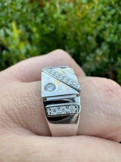 Mens Solid 925 Sterling Silver Iced Out Moissanite Ring - Sizes 6-13 - Passes Tester 27 Mens Solid 925 Sterling Silver Iced Out Moissanite Ring - Sizes 6-13 - Passes Tester -Harlem Bling Shop harlembling mens solid 925 sterling silver iced out moissanite ring sizes 6 13 passes tester 44505.1703048665