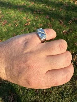 Mens Solid 925 Sterling Silver Iced Out Moissanite Ring - Sizes 6-13 - Passes Tester 41 Mens Solid 925 Sterling Silver Iced Out Moissanite Ring - Sizes 6-13 - Passes Tester -Harlem Bling Shop harlembling mens solid 925 sterling silver iced out moissanite ring sizes 6 13 passes tester 46171.1703048675