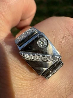 Mens Solid 925 Sterling Silver Iced Out Moissanite Ring - Sizes 6-13 - Passes Tester 26 Mens Solid 925 Sterling Silver Iced Out Moissanite Ring - Sizes 6-13 - Passes Tester -Harlem Bling Shop harlembling mens solid 925 sterling silver iced out moissanite ring sizes 6 13 passes tester 62589.1703135159