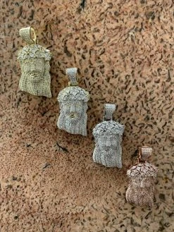 Mens Solid 925 Sterling Silver Jesus Piece Real Iced Bust Down Yellow Rose Gold 20 Mens Solid 925 Sterling Silver Jesus Piece Real Iced Bust Down Yellow Rose Gold -Harlem Bling Shop harlembling mens solid 925 sterling silver jesus piece real iced bust down yellow rose gold 01741.1664399690