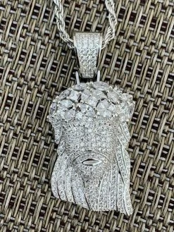 Mens Solid 925 Sterling Silver Jesus Piece Real Iced Bust Down Yellow Rose Gold 19 Mens Solid 925 Sterling Silver Jesus Piece Real Iced Bust Down Yellow Rose Gold -Harlem Bling Shop harlembling mens solid 925 sterling silver jesus piece real iced bust down yellow rose gold 11718.1664390441