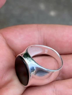 Men's Solid 925 Sterling Silver Real Black Onyx Signet Ring Sz 7-13 Pinky Large -Harlem Bling Shop harlembling mens solid 925 sterling silver real black onyx signet ring sz 7 13 pinky large 09135.1664391974