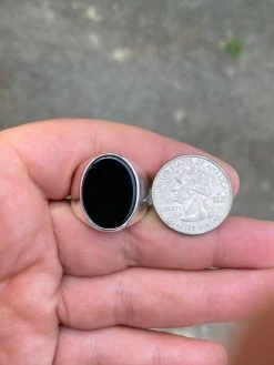 Men's Solid 925 Sterling Silver Real Black Onyx Signet Ring Sz 7-13 Pinky Large -Harlem Bling Shop harlembling mens solid 925 sterling silver real black onyx signet ring sz 7 13 pinky large 41632.1664399390