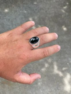 Men's Solid 925 Sterling Silver Real Black Onyx Signet Ring Sz 7-13 Pinky Large -Harlem Bling Shop harlembling mens solid 925 sterling silver real black onyx signet ring sz 7 13 pinky large 81650.1664384514