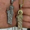 Men's Solid 925 Sterling Silver St Jude San Judas Tadeo Iced Pendant Real Icy 2 Men's Solid 925 Sterling Silver St Jude San Judas Tadeo Iced Pendant Real Icy -Harlem Bling Shop harlembling mens solid 925 sterling silver st jude san judas tadeo iced pendant real icy 95577.1664375380