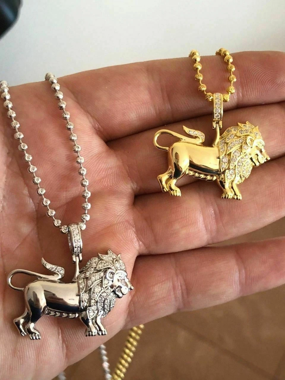 Mens Solid Silver 2ct Diamond Rasta Lion Of Judah African Leo Pendant 14k Gold 12 Mens Solid Silver 2ct Diamond Rasta Lion Of Judah African Leo Pendant 14k Gold - Image 10