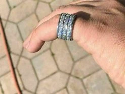 Mens Tennis Ring 14k Gold Over Solid 925 Silver Diamond Pinky Wedding Band REAL 22 Mens Tennis Ring 14k Gold Over Solid 925 Silver Diamond Pinky Wedding Band REAL -Harlem Bling Shop harlembling mens tennis ring 14k gold over solid 925 silver diamond pinky wedding band real 41663.1664394472