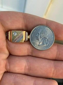 Mens Tri-Color 14k Yellow, Rose Gold, & 925 Silver Real Icy Ring Size 7-13 Pinky 24 Mens Tri-Color 14k Yellow, Rose Gold, & 925 Silver Real Icy Ring Size 7-13 Pinky -Harlem Bling Shop harlembling mens tri color 14k yellow rose gold and 925 silver real icy ring size 7 13 pinky 21686.1664381391