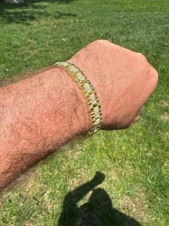 MOISSANITE 10mm Iced Presidential Bracelet Real 14K Gold Over 925 Silver Flooded -Harlem Bling Shop harlembling moissanite 10mm iced presidential bracelet real 14k gold over 925 silver flooded 03413.1688685442