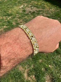 MOISSANITE 10mm Iced Presidential Bracelet Real 14K Gold Over 925 Silver Flooded -Harlem Bling Shop harlembling moissanite 10mm iced presidential bracelet real 14k gold over 925 silver flooded 92632.1688685476