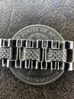 MOISSANITE 10mm Iced Presidential Bracelet Real 925 Silver Flooded Out Hip Hop -Harlem Bling Shop harlembling moissanite 10mm iced presidential bracelet real 925 silver flooded out hip hop 38475.1688685443