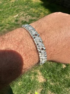 MOISSANITE 10mm Iced Presidential Bracelet Real 925 Silver Flooded Out Hip Hop -Harlem Bling Shop harlembling moissanite 10mm iced presidential bracelet real 925 silver flooded out hip hop 51183.1688685448