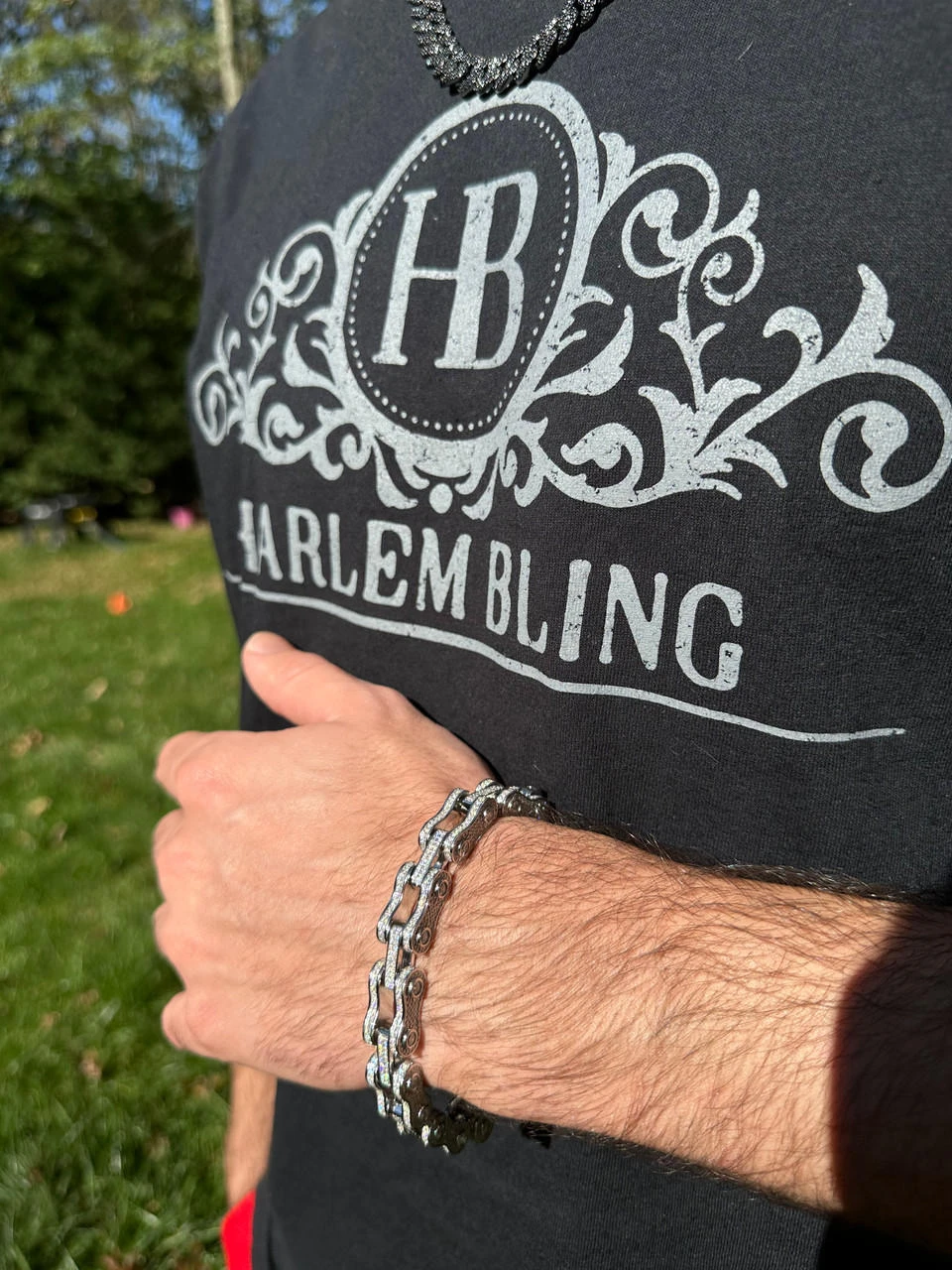 MOISSANITE 12mm Mens 3D Fully Iced Bike Bicycle Link Bracelet Hip Hop 6.5-8.5" 22 MOISSANITE 12mm Mens 3D Fully Iced Bike Bicycle Link Bracelet Hip Hop 6.5-8.5" - Image 20