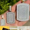MOISSANITE 14k Gold Vermeil Dog Tag Iced Hip Hop Pendant Necklace Diamond Tester 2 MOISSANITE 14k Gold Vermeil Dog Tag Iced Hip Hop Pendant Necklace Diamond Tester -Harlem Bling Shop harlembling moissanite 14k gold vermeil dog tag iced hip hop pendant necklace diamond tester 50573.1664362922