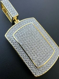 MOISSANITE 14k Gold Vermeil Dog Tag Iced Hip Hop Pendant Necklace Diamond Tester 22 MOISSANITE 14k Gold Vermeil Dog Tag Iced Hip Hop Pendant Necklace Diamond Tester -Harlem Bling Shop harlembling moissanite 14k gold vermeil dog tag iced hip hop pendant necklace diamond tester 81669.1664356298
