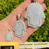 MOISSANITE 14k Gold Vermeil Hip Hop Hamsa Hand Iced Pendant Pass Diamond Tester 2 MOISSANITE 14k Gold Vermeil Hip Hop Hamsa Hand Iced Pendant Pass Diamond Tester -Harlem Bling Shop harlembling moissanite 14k gold vermeil hip hop hamsa hand iced pendant pass diamond tester 46098.1664360354