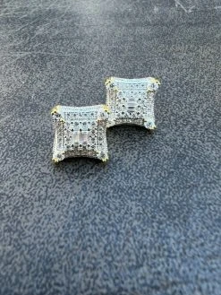 MOISSANITE 14k Gold Vermeil Real HipHop Mens Earrings Large Square Kite Baguette 19 MOISSANITE 14k Gold Vermeil Real HipHop Mens Earrings Large Square Kite Baguette -Harlem Bling Shop harlembling moissanite 14k gold vermeil real hiphop mens earrings large square kite baguette 43634.1664362313