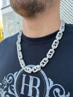 MOISSANITE 14mm Mens Hip Hop Iced Gucci Infinity Link 16-28" Pass Diamond Test -Harlem Bling Shop harlembling moissanite 14mm mens hip hop iced gucci infinity link 16 28 pass diamond test 53440.1674841861