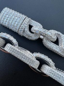 MOISSANITE 14mm Mens Hip Hop Iced Gucci Infinity Link 16-28" Pass Diamond Test -Harlem Bling Shop harlembling moissanite 14mm mens hip hop iced gucci infinity link 16 28 pass diamond test 56424.1674841674
