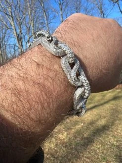 MOISSANITE 14mm Mens Iced Gucci Infinity Link Bracelet Hip Hop Diamond Test ✅ 25 MOISSANITE 14mm Mens Iced Gucci Infinity Link Bracelet Hip Hop Diamond Test ✅ -Harlem Bling Shop harlembling moissanite 14mm mens iced gucci infinity link bracelet hip hop diamond test 79692.1674841677