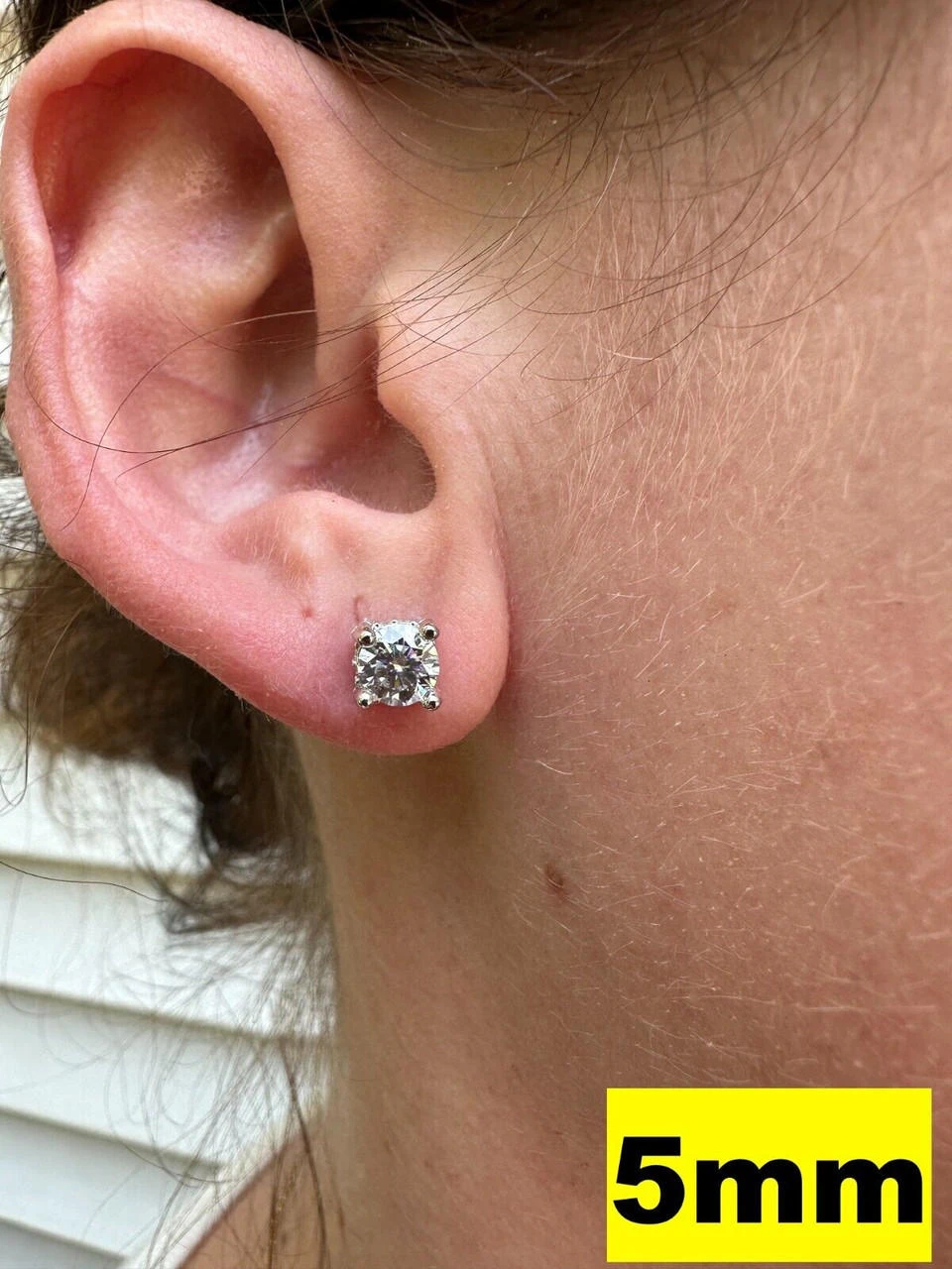 Moissanite 3D Iced Prong Solitaire Screwback Studs Earrings Real 925 Silver 22 Moissanite 3D Iced Prong Solitaire Screwback Studs Earrings Real 925 Silver - Image 20