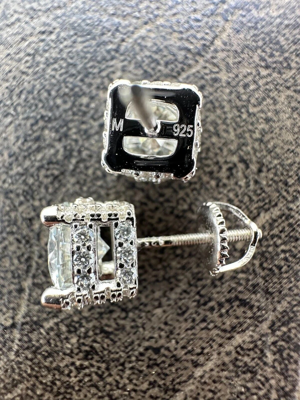 Moissanite 3D Iced Prong Solitaire Screwback Studs Earrings Real 925 Silver 15 Moissanite 3D Iced Prong Solitaire Screwback Studs Earrings Real 925 Silver - Image 13