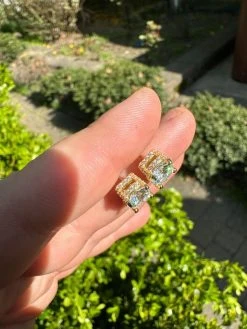 Moissanite 3D Iced Prong Solitaire Stud Earrings 14k Gold Plated 925 Silver 8mm 35 Moissanite 3D Iced Prong Solitaire Stud Earrings 14k Gold Plated 925 Silver 8mm -Harlem Bling Shop harlembling moissanite 3d iced prong solitaire stud earrings 14k gold plated 925 silver 8mm 00512.1682454466