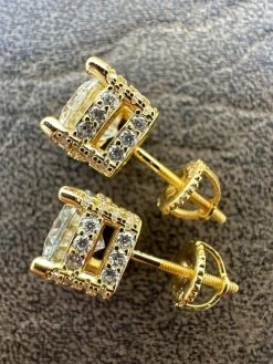 Moissanite 3D Iced Prong Solitaire Stud Earrings 14k Gold Plated 925 Silver 8mm 27 Moissanite 3D Iced Prong Solitaire Stud Earrings 14k Gold Plated 925 Silver 8mm -Harlem Bling Shop harlembling moissanite 3d iced prong solitaire stud earrings 14k gold plated 925 silver 8mm 28144.1682454546