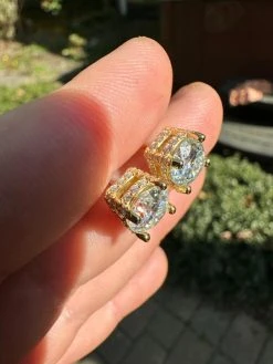 Moissanite 3D Iced Prong Solitaire Stud Earrings 14k Gold Plated 925 Silver 8mm 39 Moissanite 3D Iced Prong Solitaire Stud Earrings 14k Gold Plated 925 Silver 8mm -Harlem Bling Shop harlembling moissanite 3d iced prong solitaire stud earrings 14k gold plated 925 silver 8mm 49249.1682454478