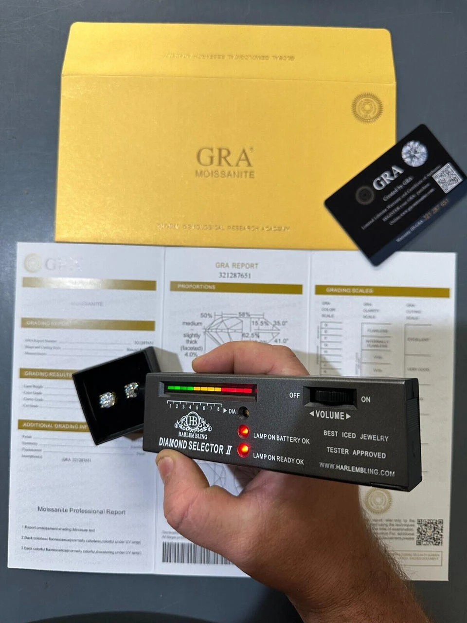 Moissanite 3D Iced Prong Solitaire Stud Earrings 14k Gold Plated 925 Silver 8mm 10 Moissanite 3D Iced Prong Solitaire Stud Earrings 14k Gold Plated 925 Silver 8mm - Image 8