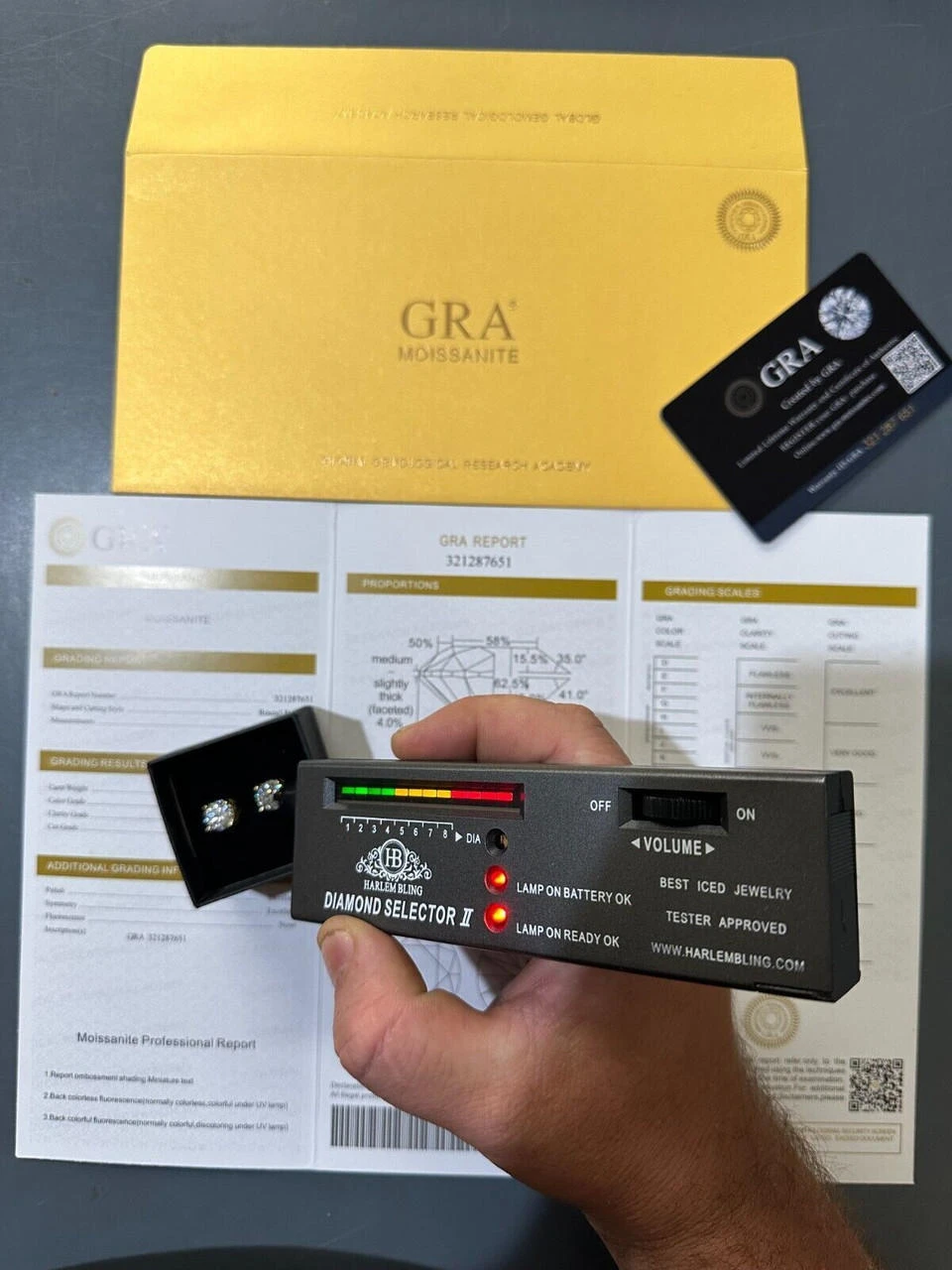 Moissanite 3D Iced Solitaire Screwback Stud Earrings Real 14k Gold Vermeil 925 Silver 11 Moissanite 3D Iced Solitaire Screwback Stud Earrings Real 14k Gold Vermeil 925 Silver - Image 9