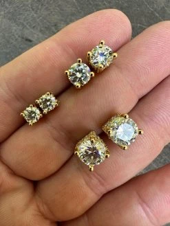 Moissanite 3D Iced Solitaire Screwback Stud Earrings Real 14k Gold Vermeil 925 Silver 24 Moissanite 3D Iced Solitaire Screwback Stud Earrings Real 14k Gold Vermeil 925 Silver -Harlem Bling Shop harlembling moissanite 3d iced solitaire screwback stud earrings real 14k gold vermeil 925 silver 63618.1686866986