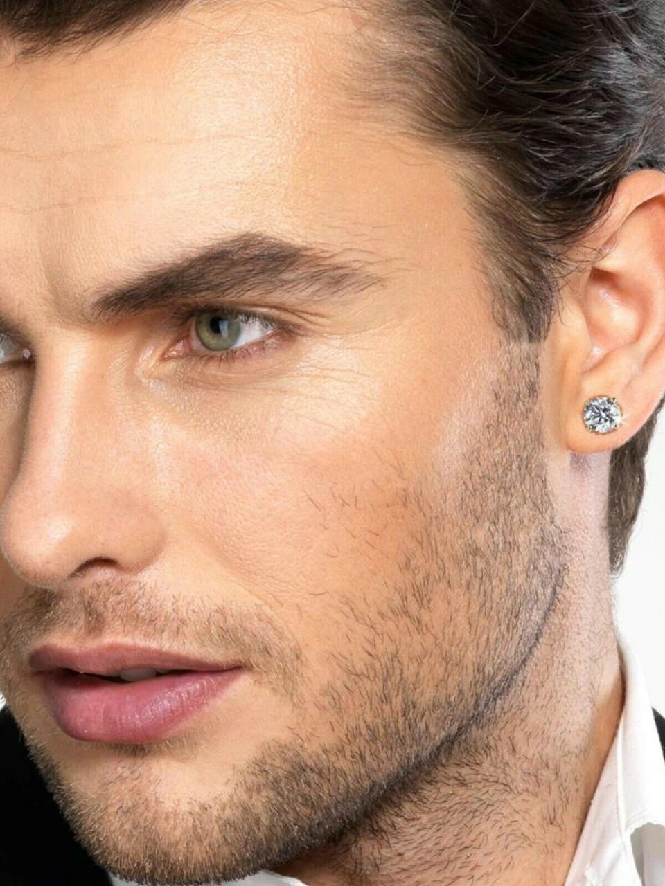 Moissanite 3D Iced Solitaire Screwback Stud Earrings Real 14k Gold Vermeil 925 Silver 14 Moissanite 3D Iced Solitaire Screwback Stud Earrings Real 14k Gold Vermeil 925 Silver - Image 12