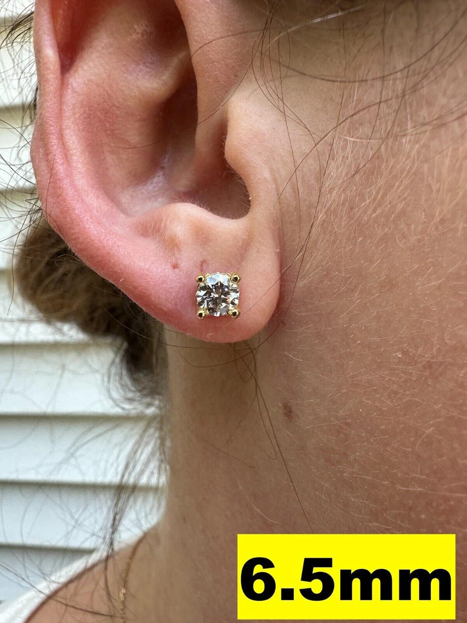 Moissanite 3D Iced Solitaire Screwback Stud Earrings Real 14k Gold Vermeil 925 Silver 20 Moissanite 3D Iced Solitaire Screwback Stud Earrings Real 14k Gold Vermeil 925 Silver - Image 18