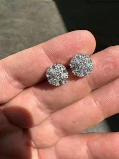 Moissanite 925 Silver 14k Gold Plated Ice Screwback Earrings 10mm Baguette Studs -Harlem Bling Shop harlembling moissanite 925 silver 14k gold plated ice screwback earrings 10mm baguette studs 23022.1683751910