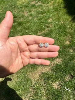 Moissanite 925 Silver 14k Gold Plated Ice Screwback Earrings 10mm Baguette Studs -Harlem Bling Shop harlembling moissanite 925 silver 14k gold plated ice screwback earrings 10mm baguette studs 75445.1683752083