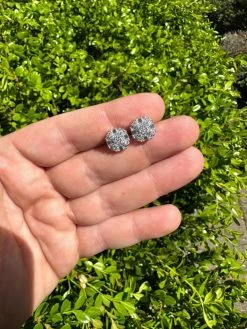 Moissanite 925 Silver 14k Gold Plated Ice Screwback Earrings 10mm Baguette Studs -Harlem Bling Shop harlembling moissanite 925 silver 14k gold plated ice screwback earrings 10mm baguette studs 91594.1683752203