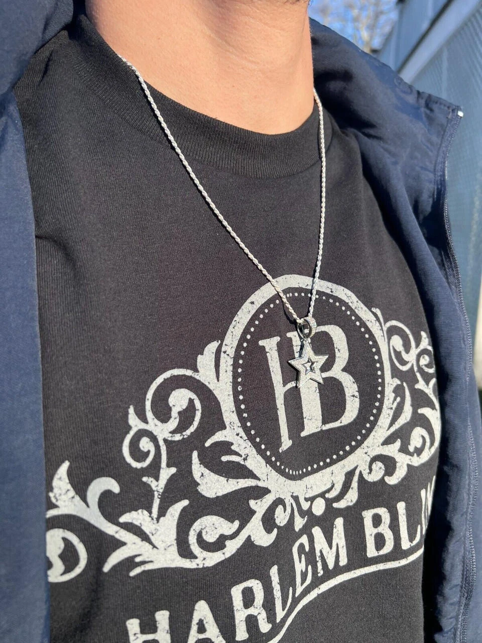 Moissanite 925 Silver /14k Gold Plated Iced Hip Hop Super Star Pendant Necklace 4 Moissanite 925 Silver /14k Gold Plated Iced Hip Hop Super Star Pendant Necklace - Image 2