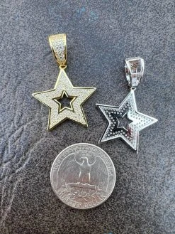 Moissanite 925 Silver /14k Gold Plated Iced Hip Hop Super Star Pendant Necklace 26 Moissanite 925 Silver /14k Gold Plated Iced Hip Hop Super Star Pendant Necklace -Harlem Bling Shop harlembling moissanite 925 silver 14k gold plated iced hip hop super star pendant necklace 57549.1670514692