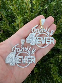 MOISSANITE 925 Silver / Gold Family Forever 4EVER Iced Hip Hop Necklace Pendant 23 MOISSANITE 925 Silver / Gold Family Forever 4EVER Iced Hip Hop Necklace Pendant -Harlem Bling Shop harlembling moissanite 925 silver gold family forever 4ever iced hip hop necklace pendant 31723.1675360617