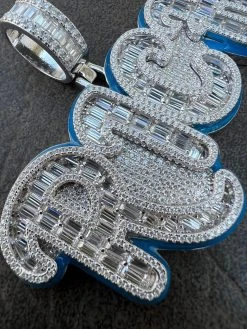 MOISSANITE 925 Silver / Gold Plated Iced Baguette Hip Hop RICH Necklace Pendant 27 MOISSANITE 925 Silver / Gold Plated Iced Baguette Hip Hop RICH Necklace Pendant -Harlem Bling Shop harlembling moissanite 925 silver gold plated iced baguette hip hop rich necklace pendant 23550.1675274139