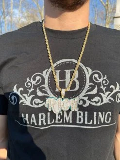 MOISSANITE 925 Silver / Gold Plated Iced Baguette Hip Hop RICH Necklace Pendant 37 MOISSANITE 925 Silver / Gold Plated Iced Baguette Hip Hop RICH Necklace Pendant -Harlem Bling Shop harlembling moissanite 925 silver gold plated iced baguette hip hop rich necklace pendant 59781.1675274066