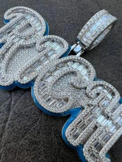 MOISSANITE 925 Silver / Gold Plated Iced Baguette Hip Hop RICH Necklace Pendant 29 MOISSANITE 925 Silver / Gold Plated Iced Baguette Hip Hop RICH Necklace Pendant -Harlem Bling Shop harlembling moissanite 925 silver gold plated iced baguette hip hop rich necklace pendant 76435.1675274040