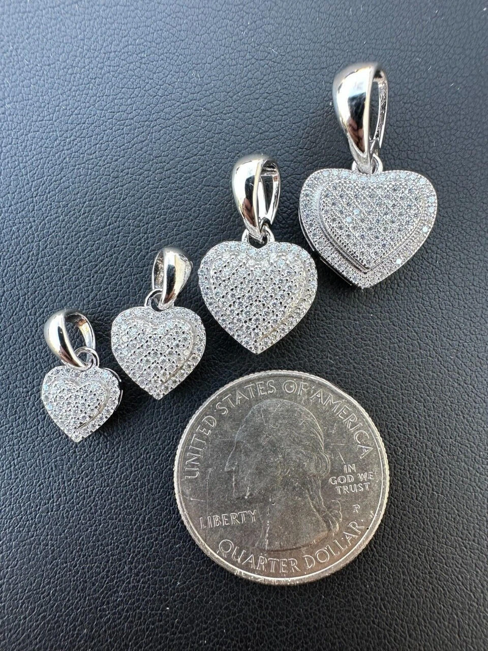 MOISSANITE 925 Silver Iced Small Ladies Heart Shaped Love Pendant Necklace Charm 15 MOISSANITE 925 Silver Iced Small Ladies Heart Shaped Love Pendant Necklace Charm - Image 13